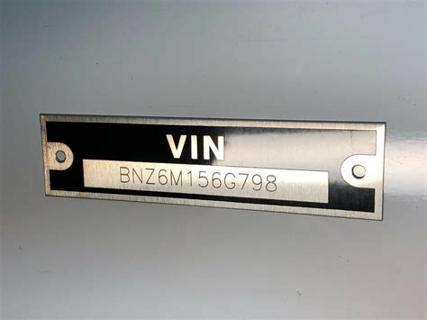 eton vin number plate